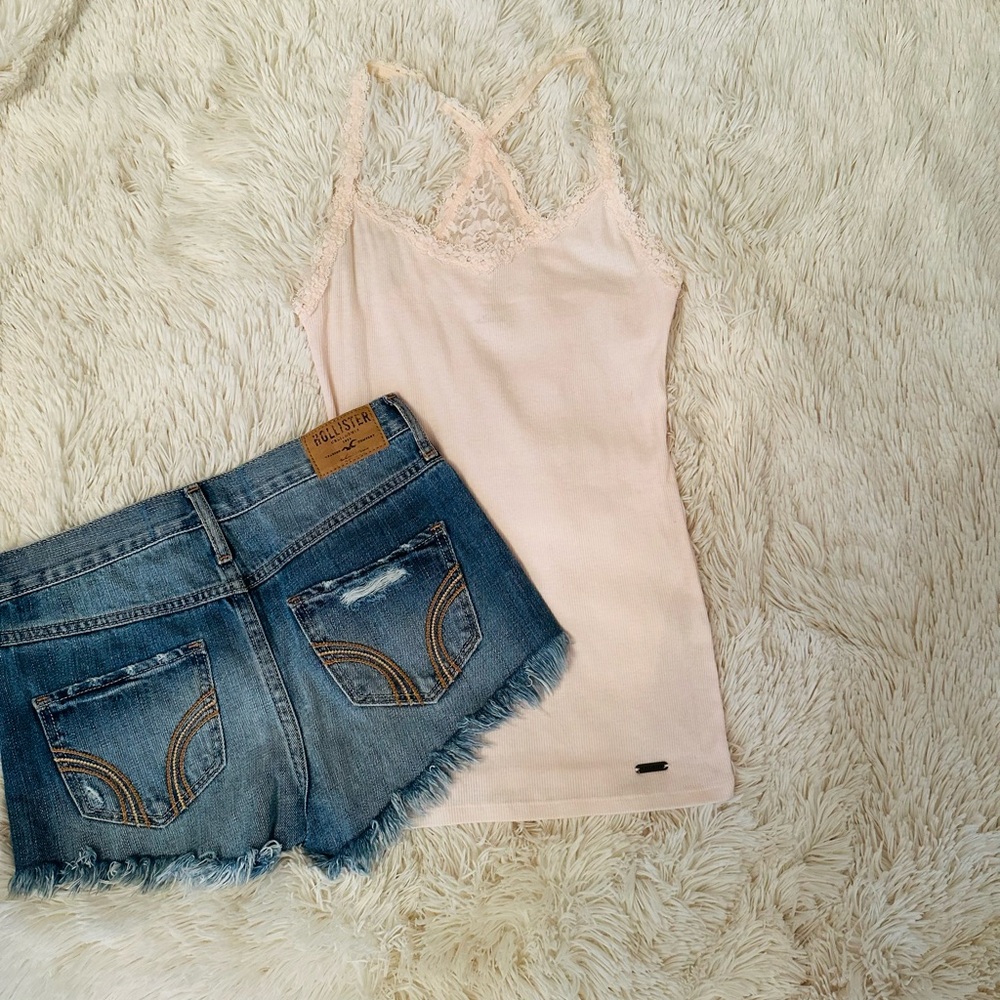 Vintage Hollister Lace Trim Tank